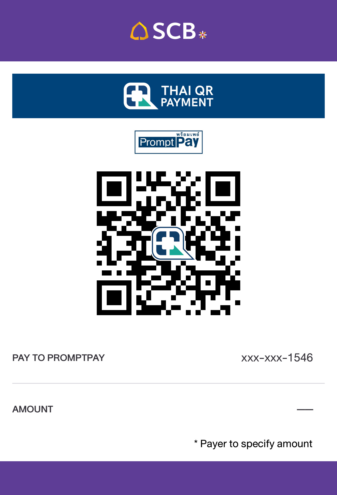 QR SCB PromptPay